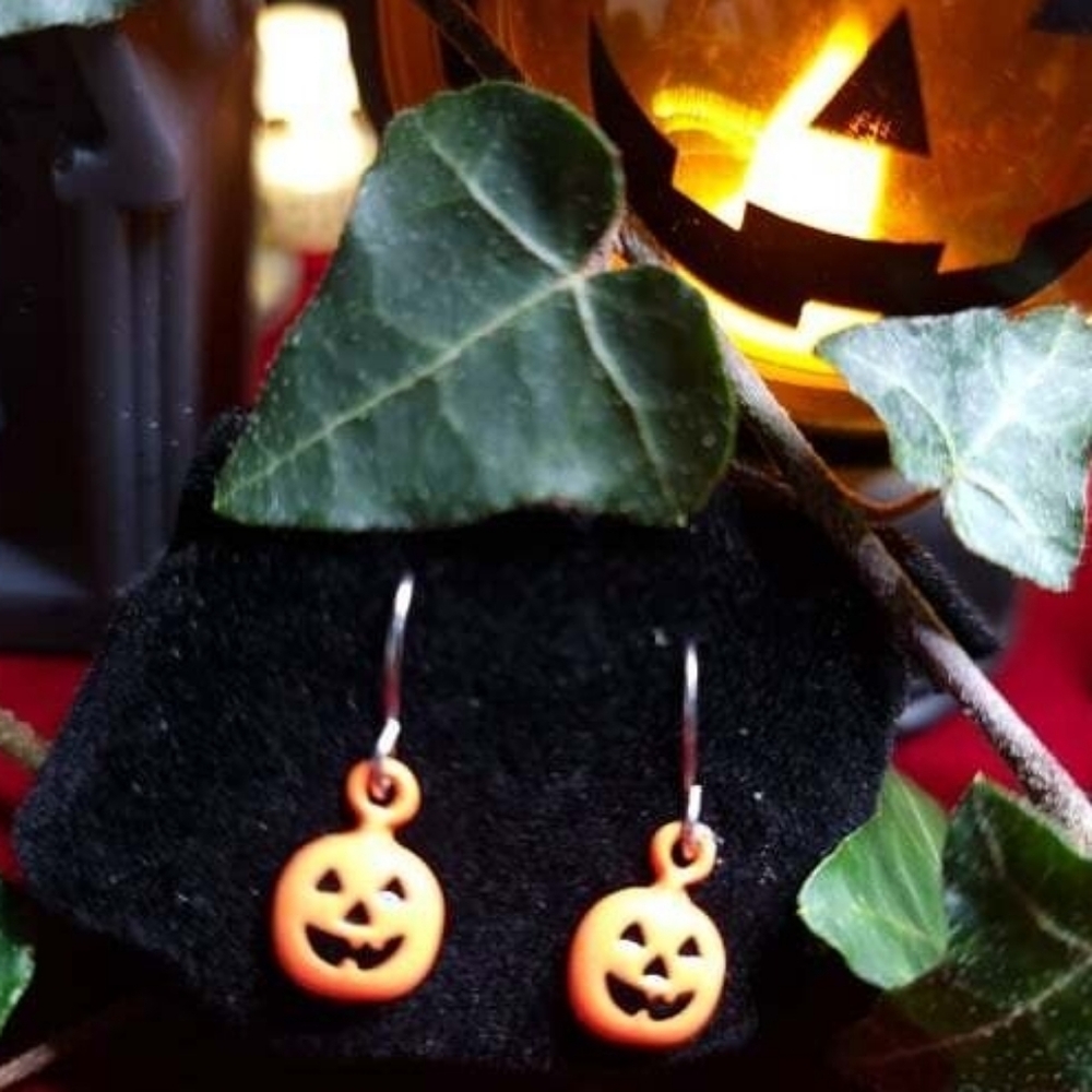 Pumpkin Halloween Earrings